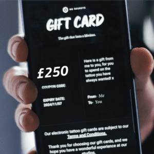 Â£250 Tattoo E-Gift Card