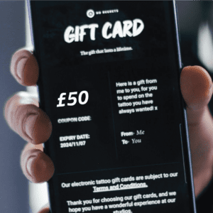 Â£50 Tattoo E-Gift Card