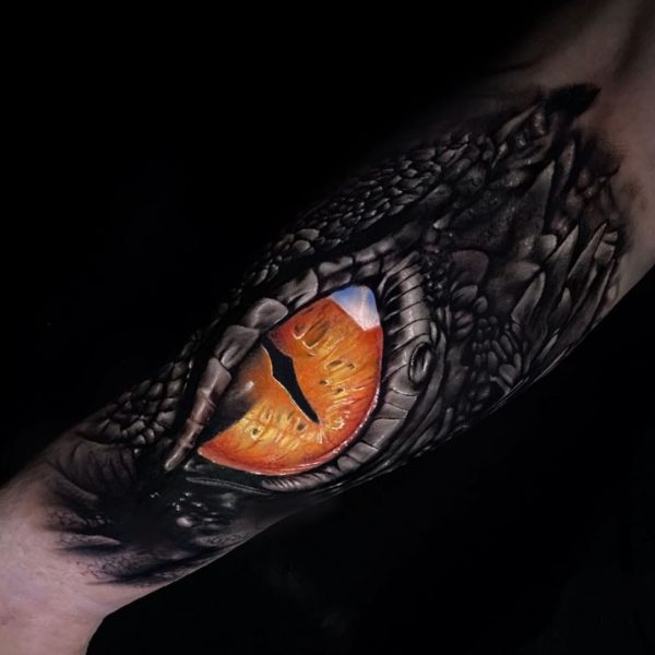 a dragon eye tattoo