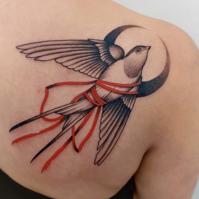 Illustrative Oriental Tattoo Design by Loiz